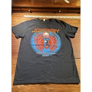 Journey Freedom Tour 2022 Black Short Sleeve TShirt Size L
